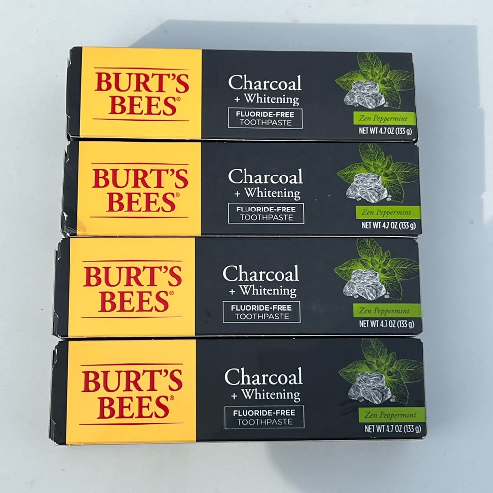 4 Burt’s Bees Fluoride Free Charcoal Whitening Toothpaste